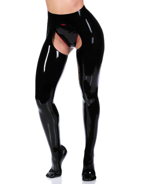 Latex Black Belladonna Tights