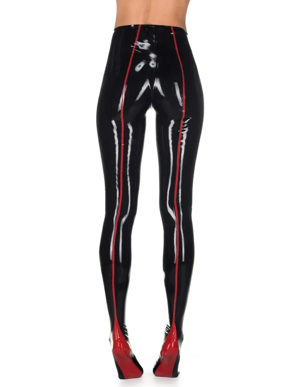 Latex Black Duchesse Tights