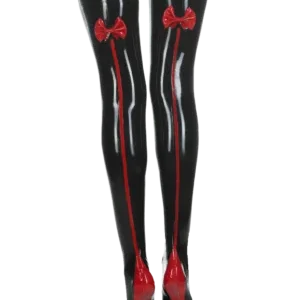 Latex Black Rosetta Stockings