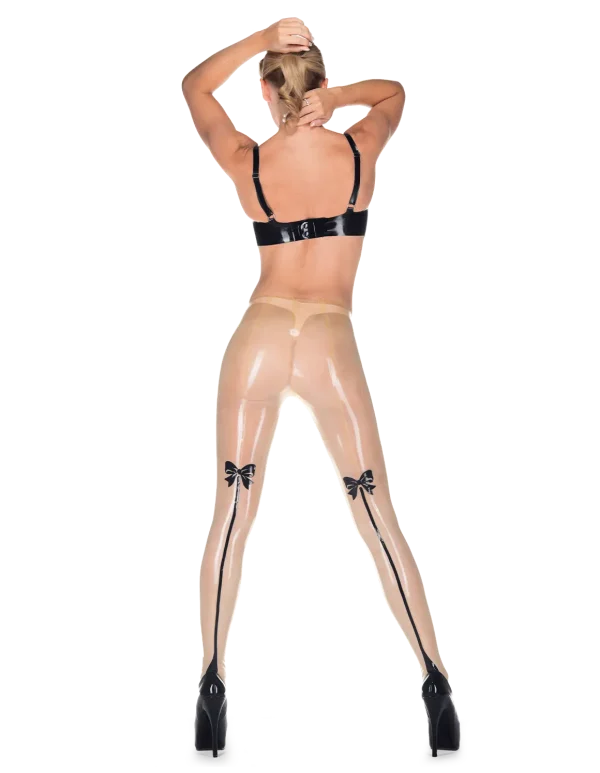 Latex Translucent Natural Bow tights - Image 2