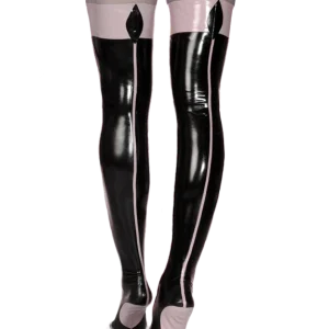 Latex Black Cabaret Stockings