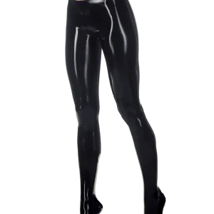 Latex Black Hipster Tights