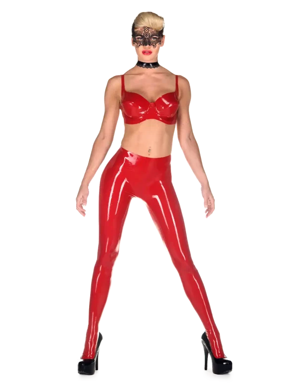 Latex Red Papillon Tights - Image 3
